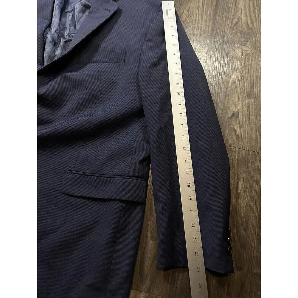 Lauren Ralph Lauren Lord‎ Taylor Blue 100% Wool Men’s Sport Coat Size 44R